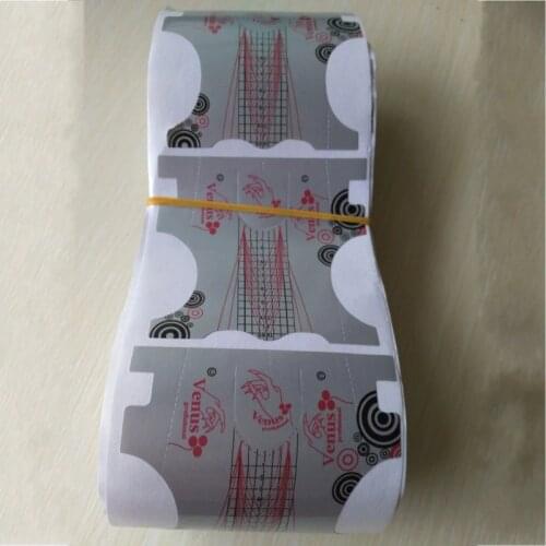 100pcs/pack Professional Nail Form UV Gel Nail Art Beauty Tool Stickers Self-adhesive Gel For Nail Extension Form #TMB02-1