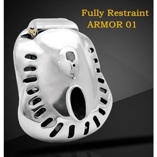 2020 New Design Stainless Steel Fully Restraint Bowl Male Chastity Device,Cock Cage,Penis Ring,Chastity Lock,Sex Toys For Men