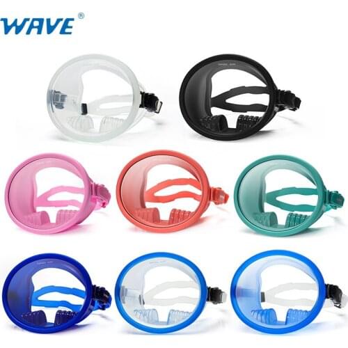 2021 Panoramic view Underwater Snorkeling Anti Fog Mask Diving Full Face Swimming Equipment Toughened glass Respiratory Masks