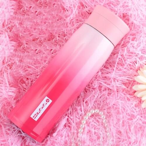 600ML Thermo Mug 2019 Luxury Travel Mug Tea Coffee Mug Water Vacuum Cup Thermos Bottle Woman Vacuum Stainless Steel Thermocup