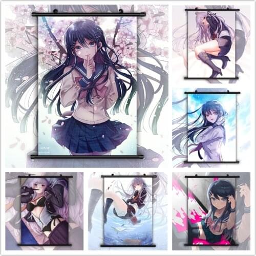 WTQ Anime Posters Danganronpa Kirigiri Kyouko Maizono Sayaka Wall Decor Canvas Painting Wall Art Picture Room Decor Home Decor