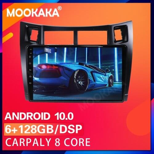 PX6 Android 10.0 128G Car GPS Navigation For Toyota Yaris XP90 2005-2012 Auto Radio Stereo Multimedia DVD Player Head Unit DSP