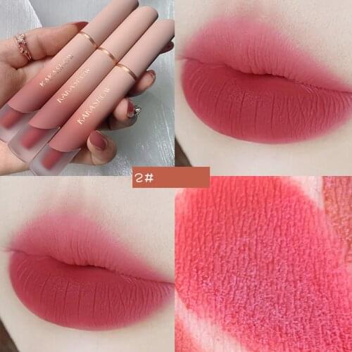 6 Colors Velvet Lipstick Vivid Colour Non-stick Cup Long Lasting Lip Glosses For Women Girl Lip Gloss Matte Lipstick For Lips