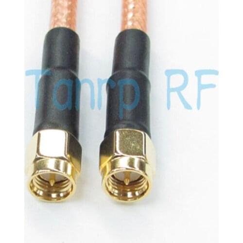 Freeshipping! 3FEET RG142 SMA male plug to SMA male plug RF Pigtail jumper coaxial cable 100CM Wholesale