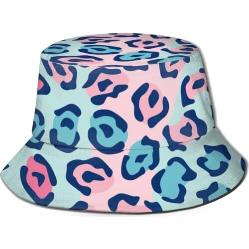 CINESSD 2021 New Fishermans Hat Unisex Fashion Bob Cap Spotted Cat Pattern Hip Hop Gorros Panama Windproof outdoor Bucket Hat