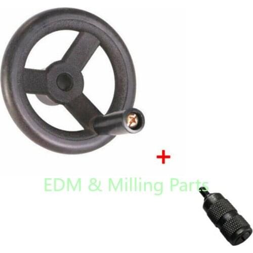CNC Milling Machine Part MP6210 B125+126 Feed Hand Wheel + B110+111 Reverse Knob Assembly For Bridgeport Mill Tool