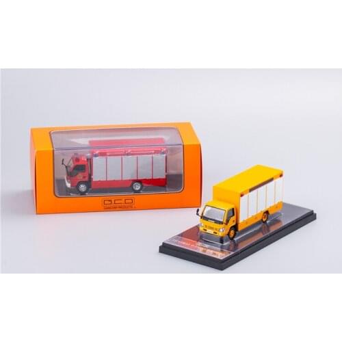 GCD 1:64 Isuzu 4K Fire Truck Red/Yellow Diecast Model Car