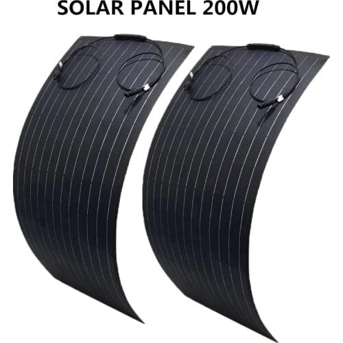 100W 200W Etfe Flexible Solar Panel with Monocrystalline Solar Cell For 12v/24v Solar Battery Charge For Home Car Camping