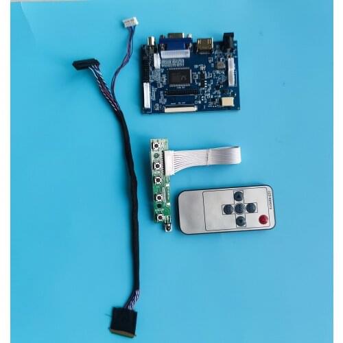 Kit Work for EJ070NA-01J/01C/01F/01O/01E 1024x600 40pin Controller Board Screen Panel Driver 2AV VGA AV LED HDMI LCD Remote 7"