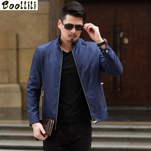 Boollili Mens Jacket 2020 Spring Autumn Casual Jacket Men Thin Slim Jaqueta Masculina Brand Clothing Plus Size M-3XL