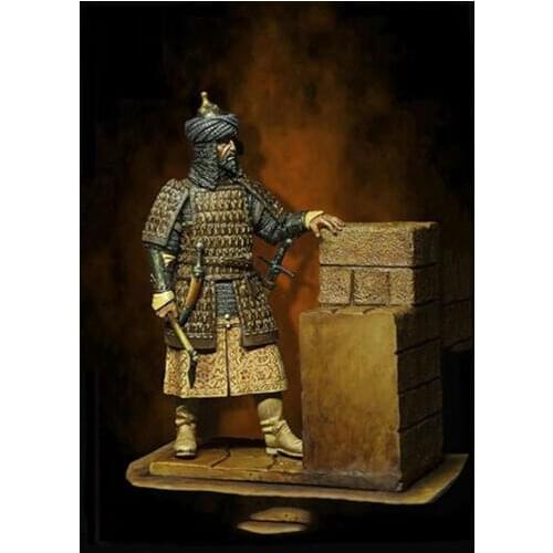 1/24 75MM ancient warrior Saladin 75MM (WITH WALL ) Resin figure Model kits Miniature gk Unassembly Unpainted