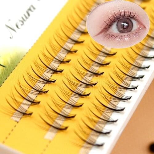 To Apply Long Lasting Salon &Home Use DIY Self-grafting Cluster Eyelash Extension Natural Long Individual Eyelashes