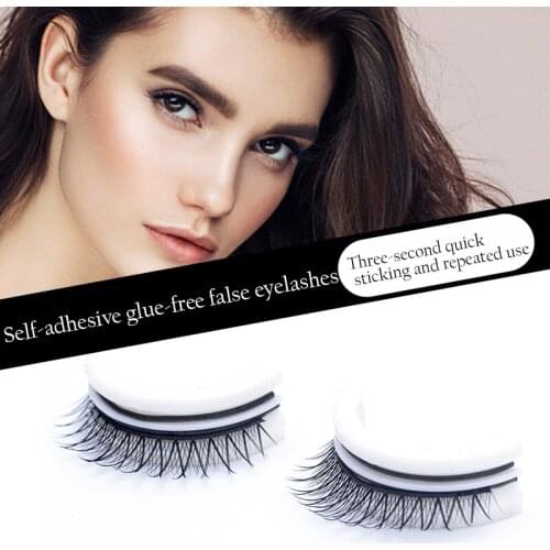 3D curling thick and slender 3 seconds to wear false eyelashes without glue, new self-adhesive false eyelash eye extension tool