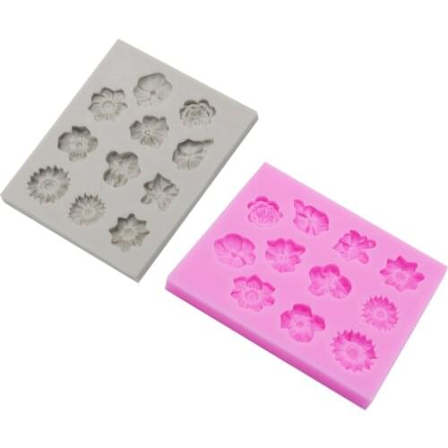 2019 New Flowers Silicone Cake Mold Chocolate Baking Mould Fondant Cake Craft Decorating Tools Decorating kitchen Pastry Tool