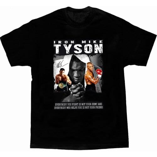 Boxing Champion Mike Tyson Boxing Fan Iron Mike Mens T-Shirt Summer Cotton Short Sleeve O-Neck T Shirt New S-3XL
