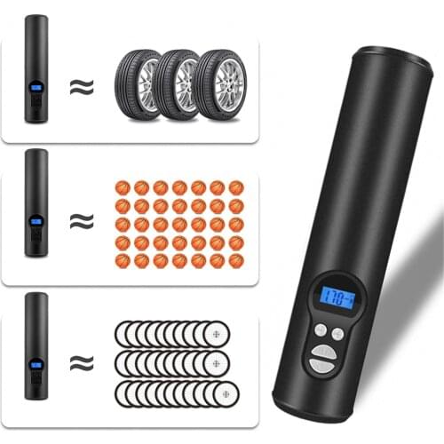 Portable Air Compressor 12V Electric Auto Pump For Car Motorcycle Bike With Digital LCD 150 PSI For Balls Bicycle Tires Recharge
