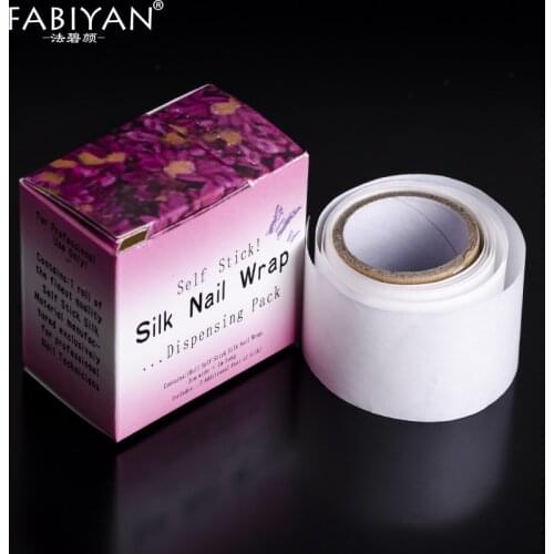 Nail Art Silk Fiberglass Wrap Tape Self Stick Adhesive Protector Tip Sticker Guide UV Gel Polish Acrylic Manicure Tool Reinforce