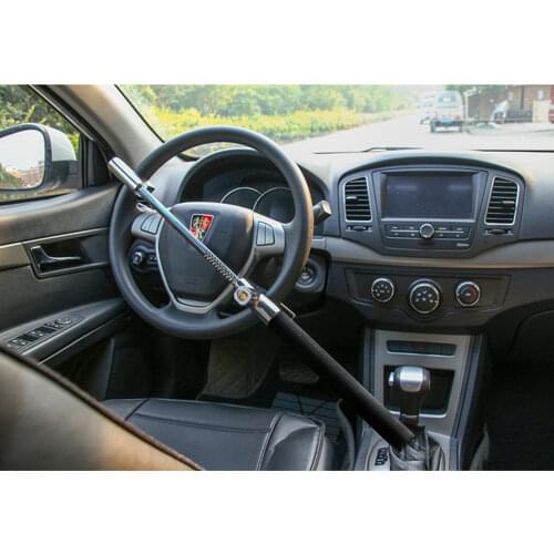 1 Set of Car Lock Foldable Anti-theft Devices Steering Wheel Lock Security Lock for Car A35