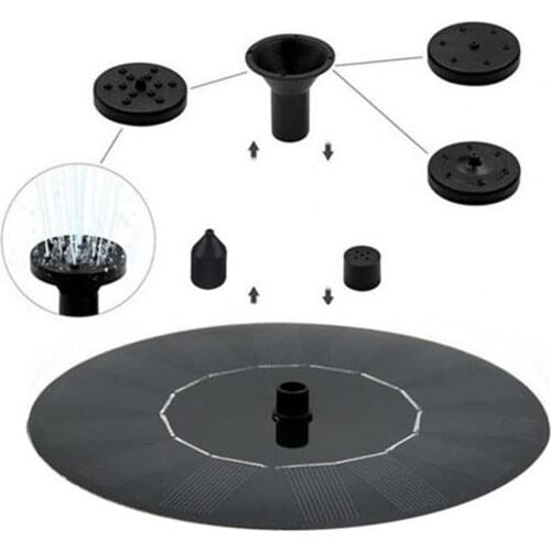 Lotus leaf-shaped solar fountain quick start ABS automatic decorative fountain pump, suitable for swimming pools, ponds, etc