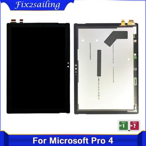 Test For Microsoft Surface Pro 4 1724 LCD Display Touch Screen Digitizer Assembly 12.3'' For Surface Pro4 LCD Panel Replacement