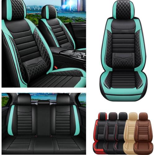Muchkey Universal Car Seat Cover For 97%Car Model 5 seats PU Leather All season protection Car Seat Cushion
