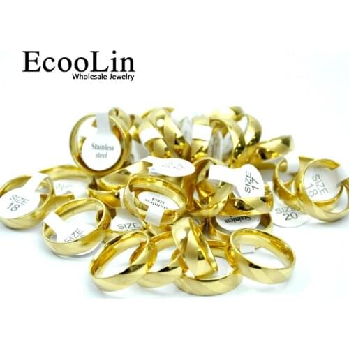 100Pcs New Design Spiral Texture Stainless Steel Rings For Women Men Jewelry Wholesale Bules Lots Never Fade Hot Sale LB4016