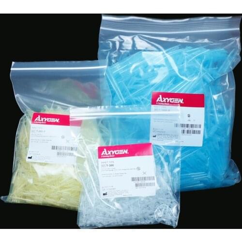 1000pcs Lab 10ul 200ul 1000ul Axygen Clear Pipet Tips Nonpyrogenic and Certified To Be RNase-/DNase-free