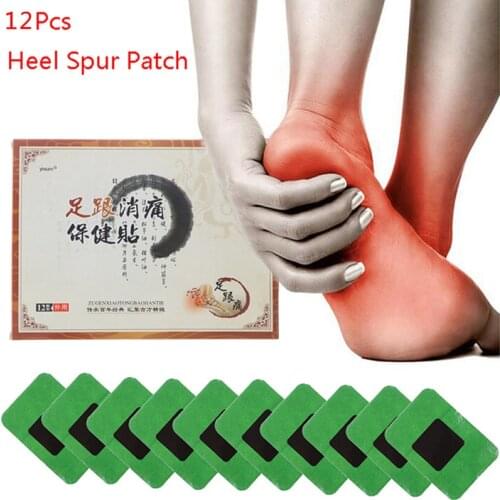 12pcs/bag Heel Pain Plaster Pain Relief Patch Herbal Bone Spurs Achilles Tendonitis Patch Foot Care Treatment Patches