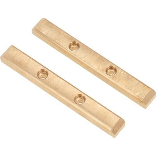 2Pcs Brass Boulder Bars Rock Rails for 1/24 Axial SCX24 AXI90081 AXI00001 RC Crawler Car Upgrade Accessories Parts
