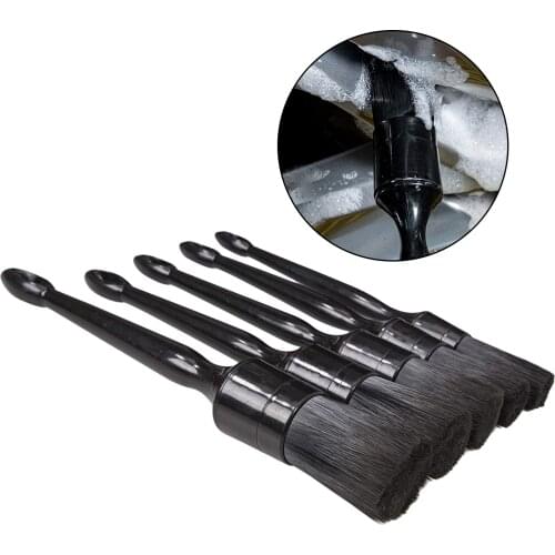 5Pcs Detail Brush Car Cleaning Detailing Set Automotive Detailing For Car Cleaning Dirt Dust Clean Brush