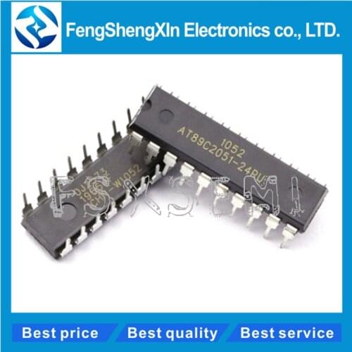 5pcs/lot AT89C2051-24PU DIP-20 8-bit Microcontroller
