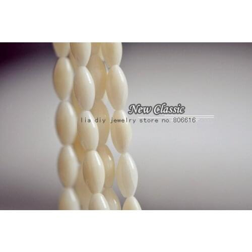 8*4MM 92Pcs White Natural Coral Loose Bead Strands Genstones Jewelry Beads Accessory