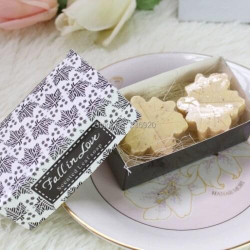 8pcs/lot Mini Autumn Leaf Shape Soap Small Creative Gift Cute Love Soap Party Souvenirs Daily Commodity Christmas Gifts