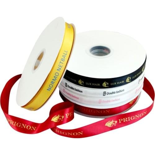 Free design 6mm-75mm customized printed logo ribbon,gift packaging satin polyester decoration for wedding event 100 yard /lot