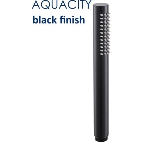 Free Shipping Brass Round Hand Shower Black Finish Hand Shower Water Saving High Pressure bathroom shower for Shower Faucet