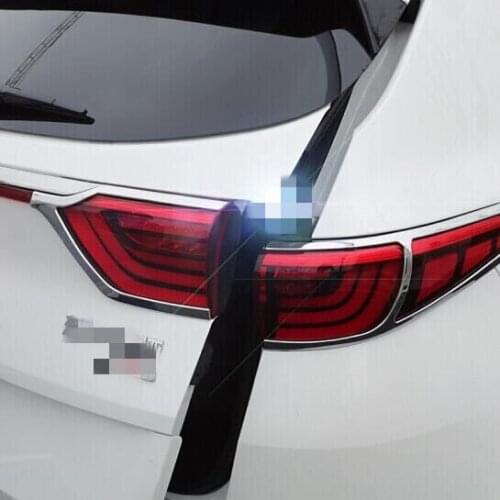 Car rear tail light lamp decoration cover trim 4 pcs for Kia Sportage KX5 QL 2015 2016 2017 2018 car styling