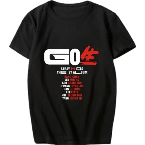 Stray Kids Fashion Kpop summer new cotton T Shirts Women Korean Style Short Sleeve tshirt Letters Print Tees Shirts ladies tops