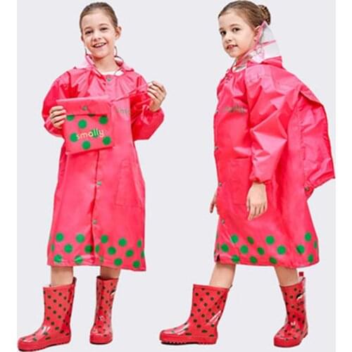 High Quality Raincoat Children Rain Poncho New Boys Girls Poncho with Schoolbag Child Thickened Windbreaker Raincoat Rain Poncho