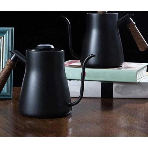850ML Stainless Steel Gooseneck Pour Over Coffee Kettle Insulated Ergonomic Handle Comfortably and Securely Held in Hand