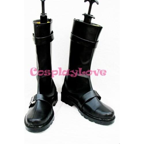 GINTAMA Gintoki Sakata Black Cosplay Shoes Boots Hand Made For Halloween Christmas Festival CosplayLove