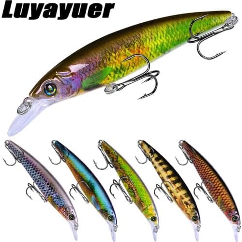 6Pcs 11.3cm/14g 3D Eyes Minnow Artificial Hard Bait Crankbait Wobblers Carp Fishing Tackle Bass Fishing Lure Pesca