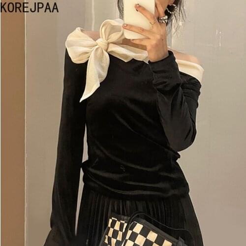 Korejpaa Off Shoulder Blouses