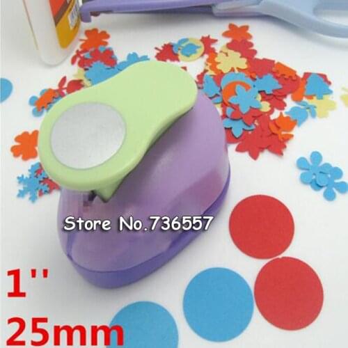 1'' Circle flower punch 25mm diy craft hole puncher scrapbooking punches eva maker Kids scrapbook paper cutter Embossing sharper