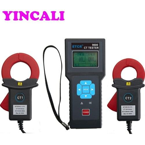 Multifunctional Low Voltage Current Transformation Ratio Tester ETCR9600 Low Voltage CT Tester Data Storage 3000 Groups