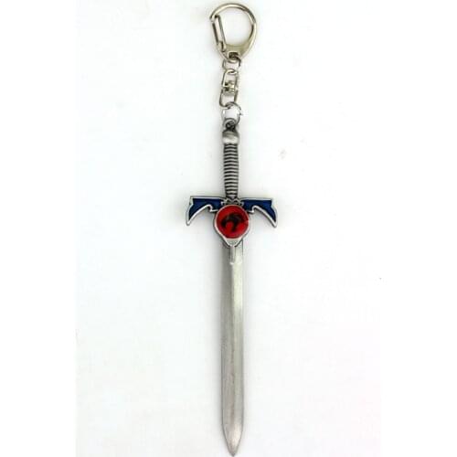 New Cartoon Animation Thundercats Sword Keychain 12 cm Metal Model Keyring gift key ring chian holder for car souvenirs