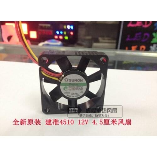 Brand new SUNON 4510 12V 1.8W 4.5CM KDE1245PFV1 cooling fan