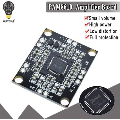 WAVGAT PAM8610 digital power amplifier board 2 x15w dual channel stereo mini class D power amplifier board