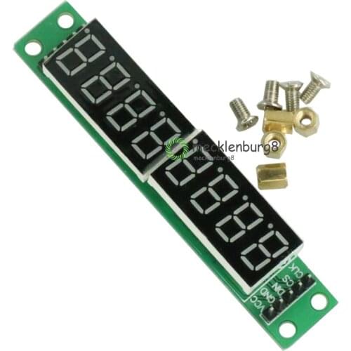 MAX7219 red module board 8-digit 7 Segment, digital, LED Display tube red three IO 5 V / 3.3 V microcontroller for Arduino MCU D