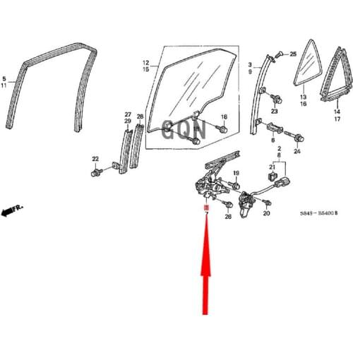 Right rear door lifter 2002-Hon daA CCO RD Left front door electric car window button glass lifter switch assembly