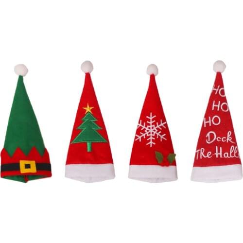 Christmas Cutlery Holders Knife Fork Cover Xmas Tableware Decoration for Home Dinner Table Xmas 2021 Navidad New Year Decor